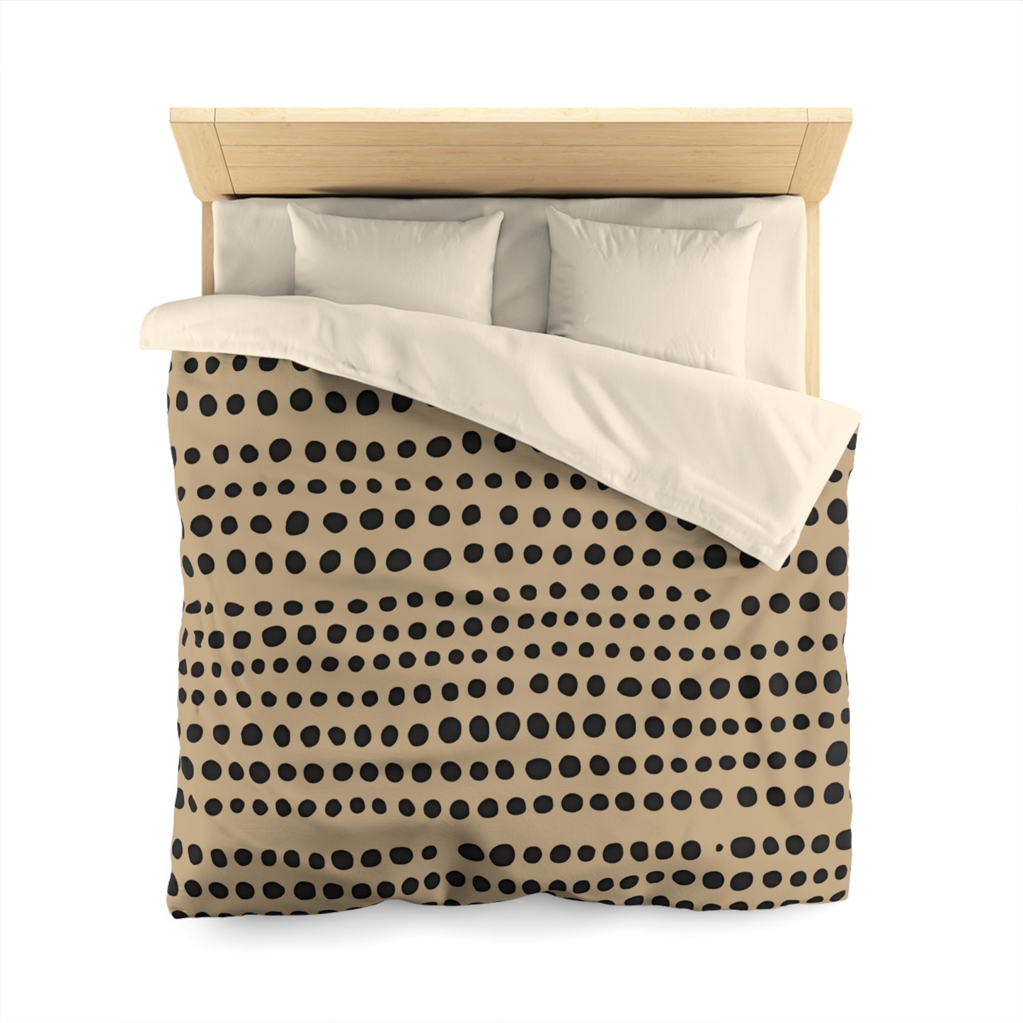 Monotone Modern Polka Dot Duvet Cover