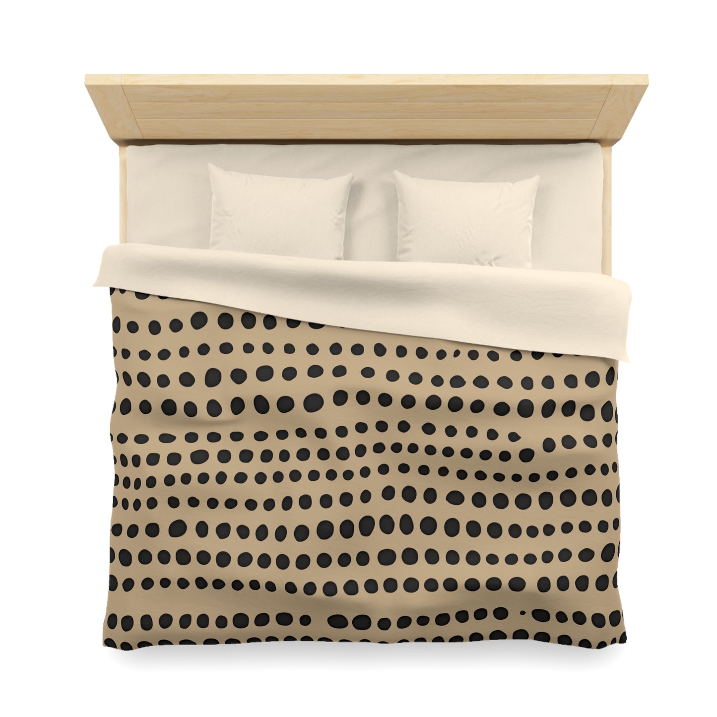 Monotone Modern Polka Dot Duvet Cover