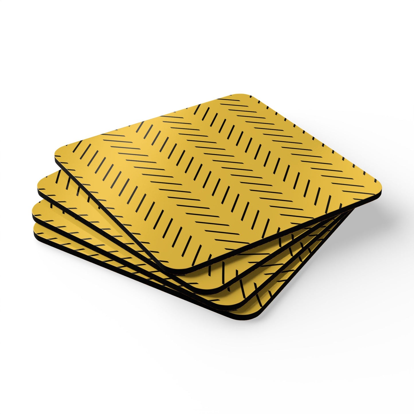 Tribal Chevron Corkwood Coaster Set