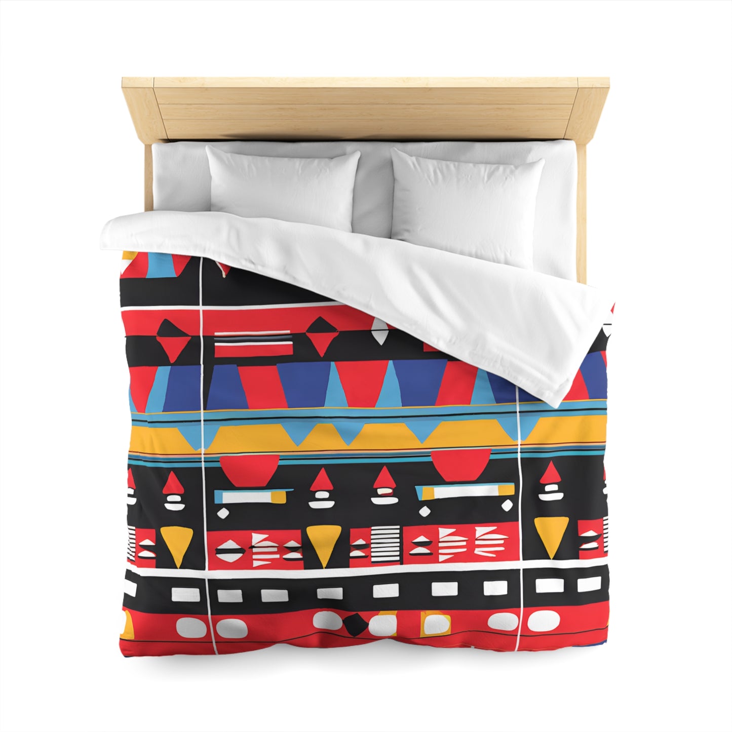 Abstract Geometric Tribal Duvet Cover