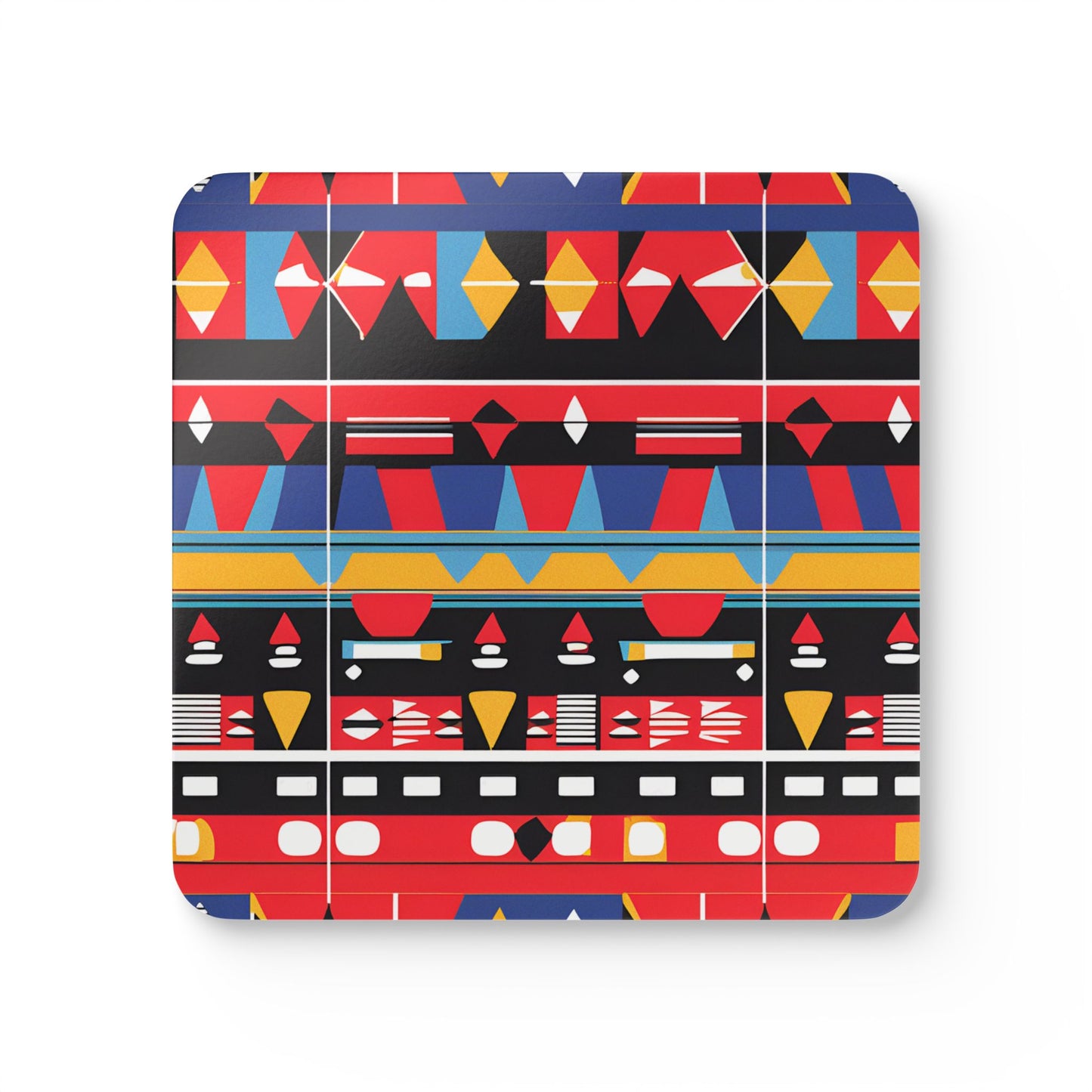 Abstract Geometric Tribal Coaster Set
