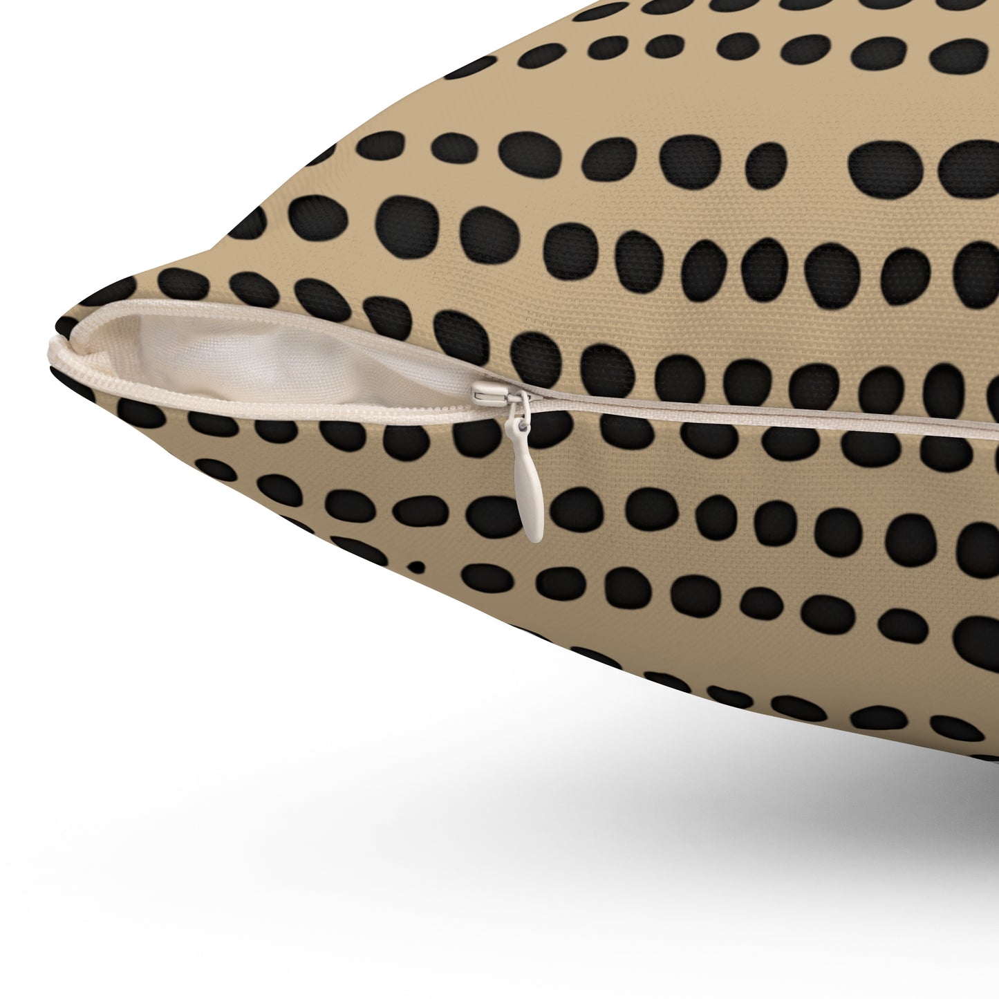 Monotone Modern Polka Dot Throw Pillow