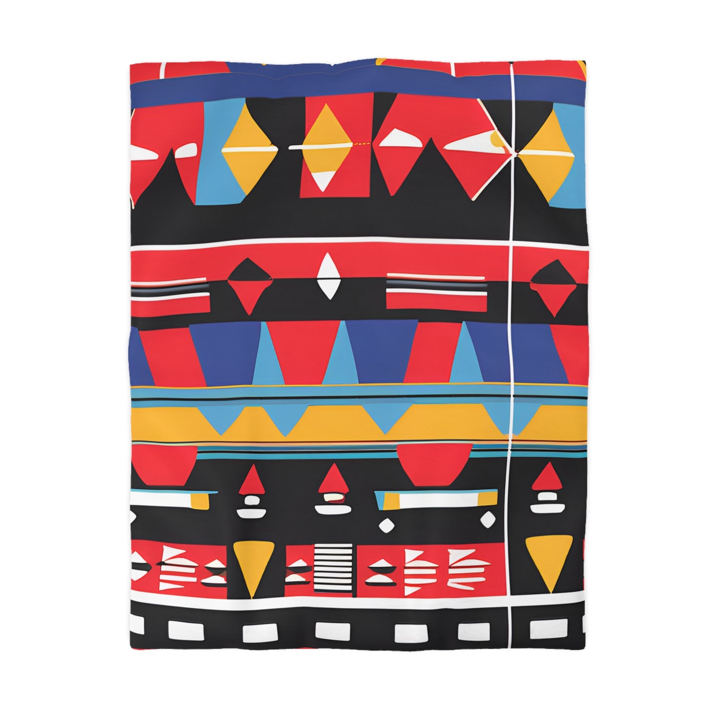 Abstract Geometric Tribal Duvet Cover