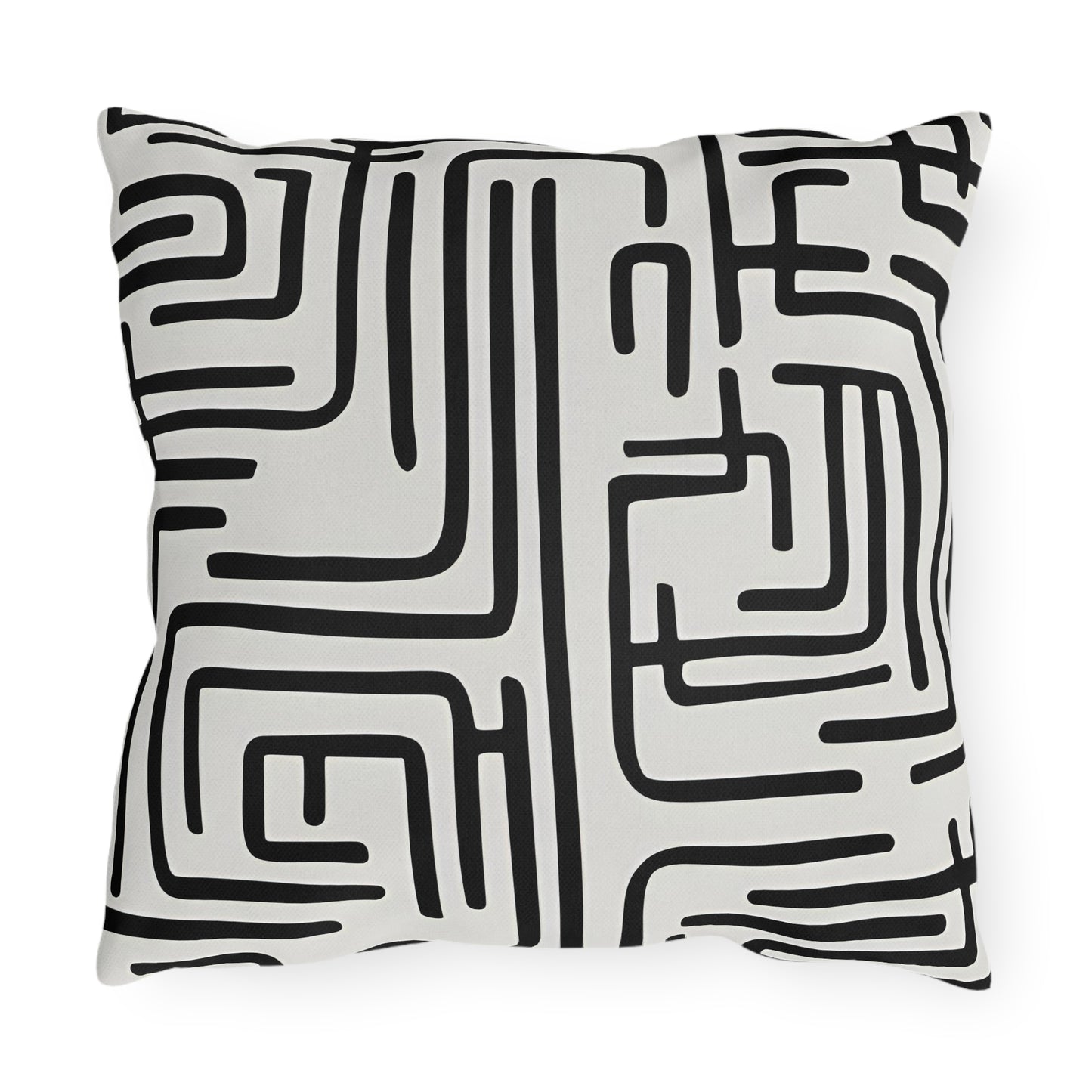 Modern Geometric Lined Outdoor Pillow Outdoor Pillow