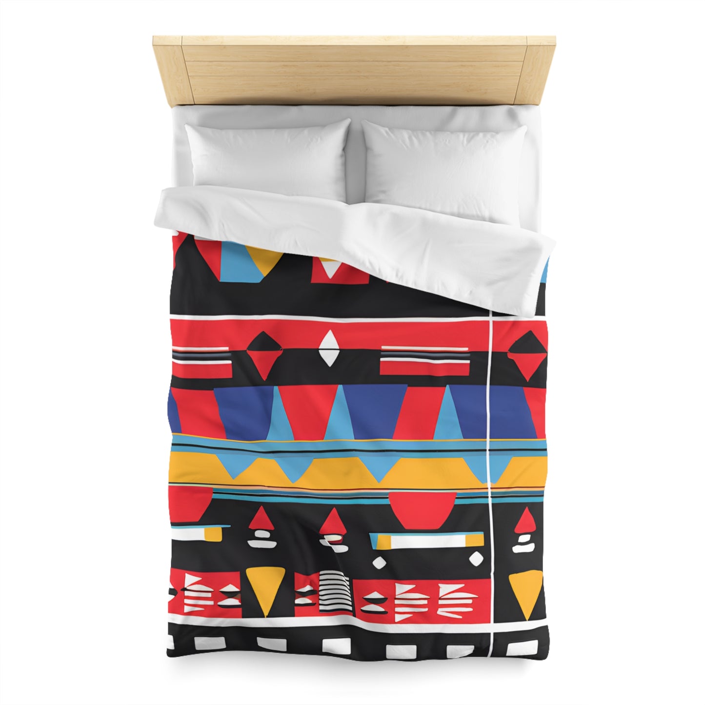 Abstract Geometric Tribal Duvet Cover