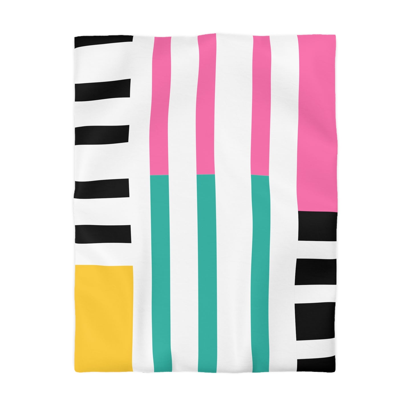 Abstract Geometric Striped Duvet Cover