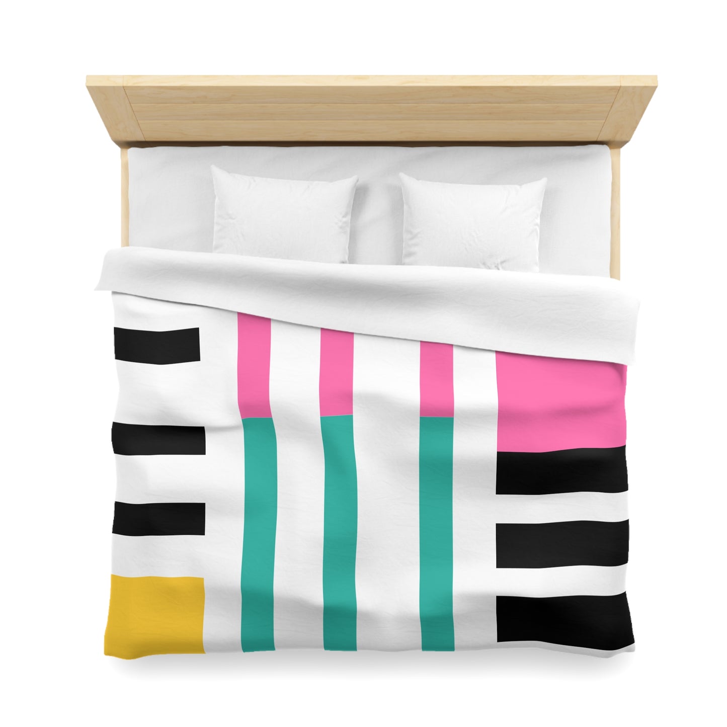 Abstract Geometric Striped Duvet Cover