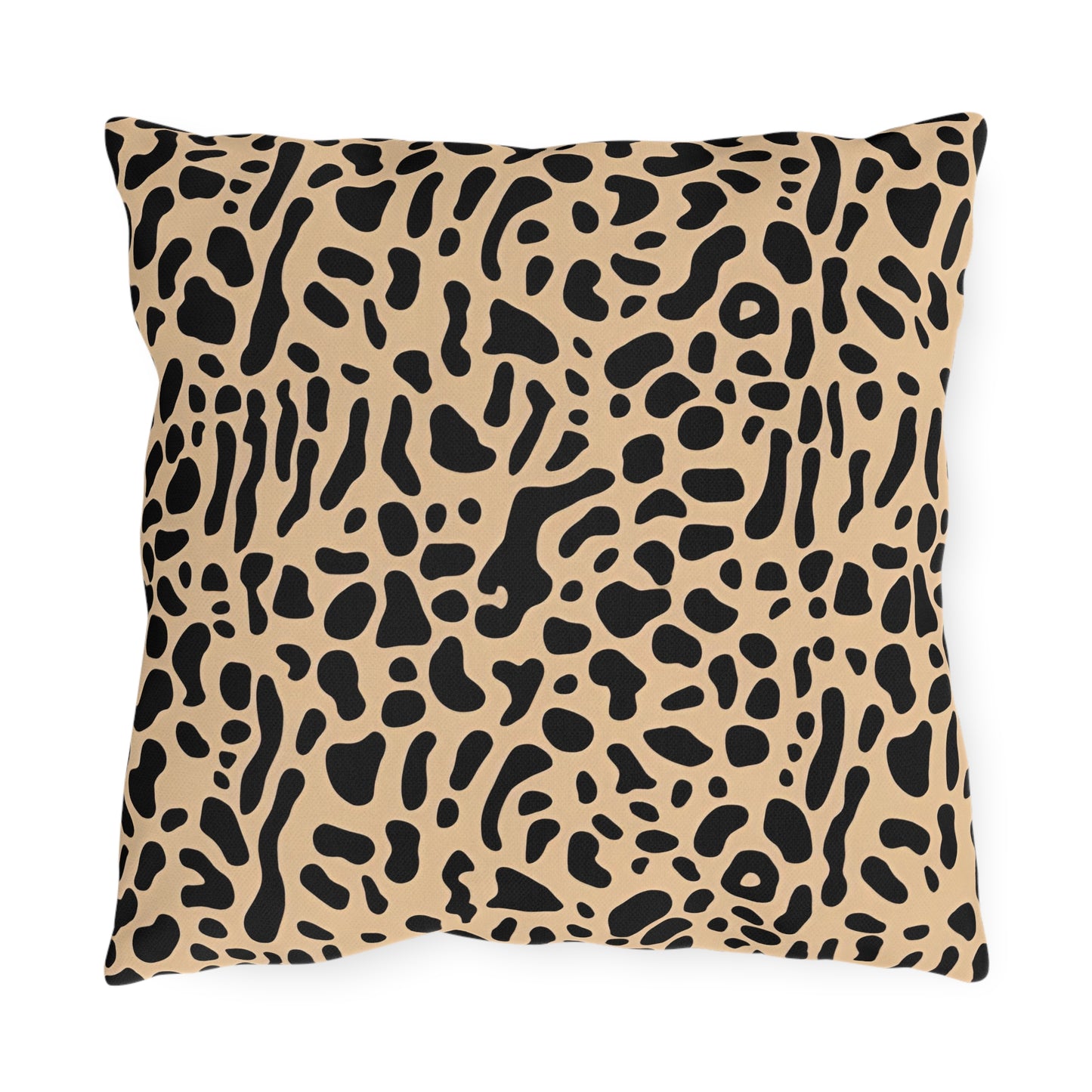 Modern Abstract Leopard Print Outdoor Pillow