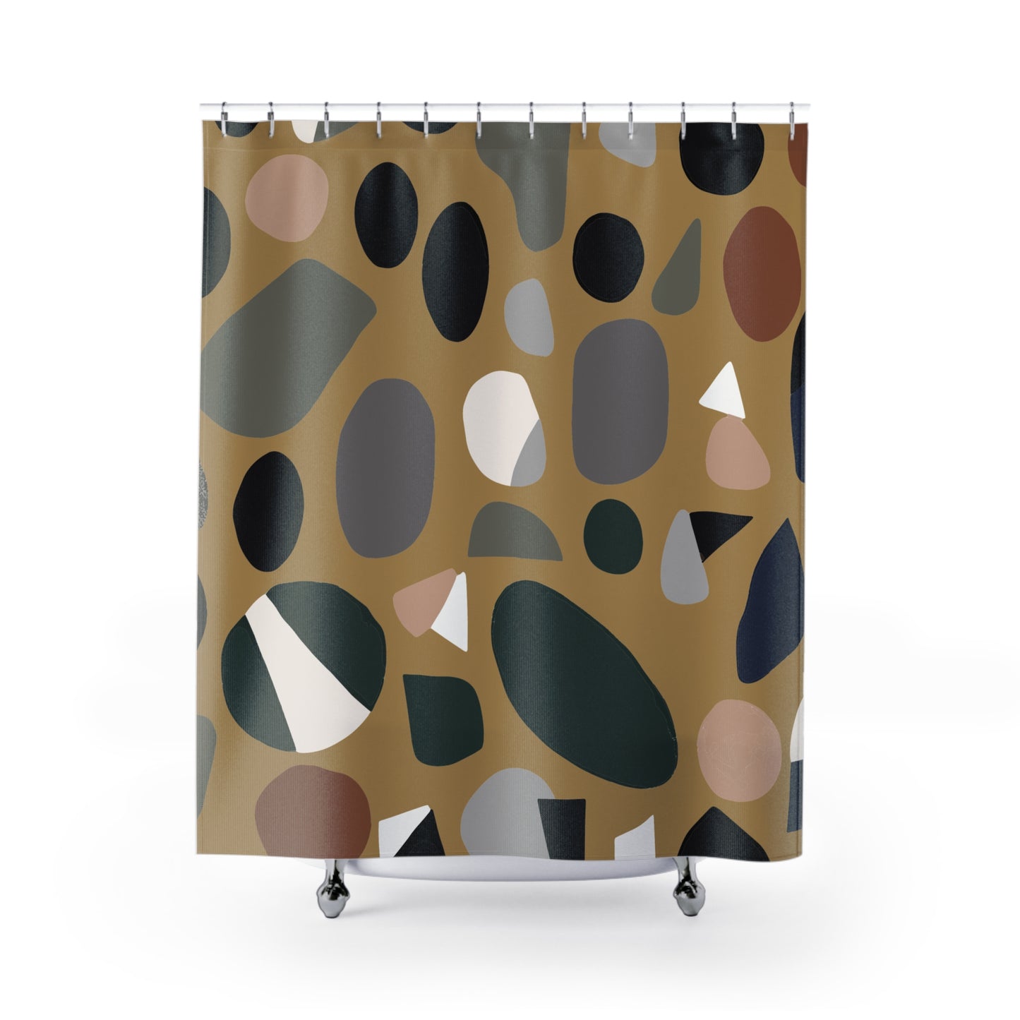Modern Terrazzo Shower Curtain