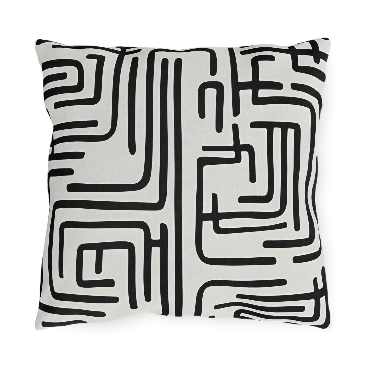 Modern Geometric Lined Outdoor Pillow Outdoor Pillow