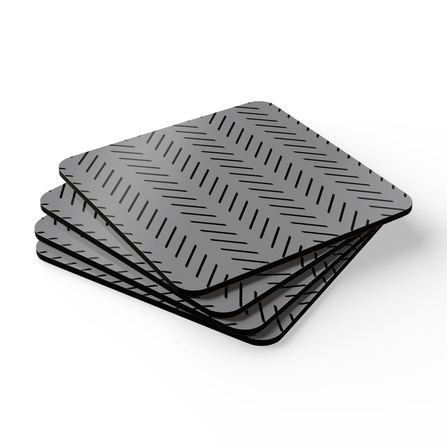 Tribal Chevron Corkwood Coaster Set