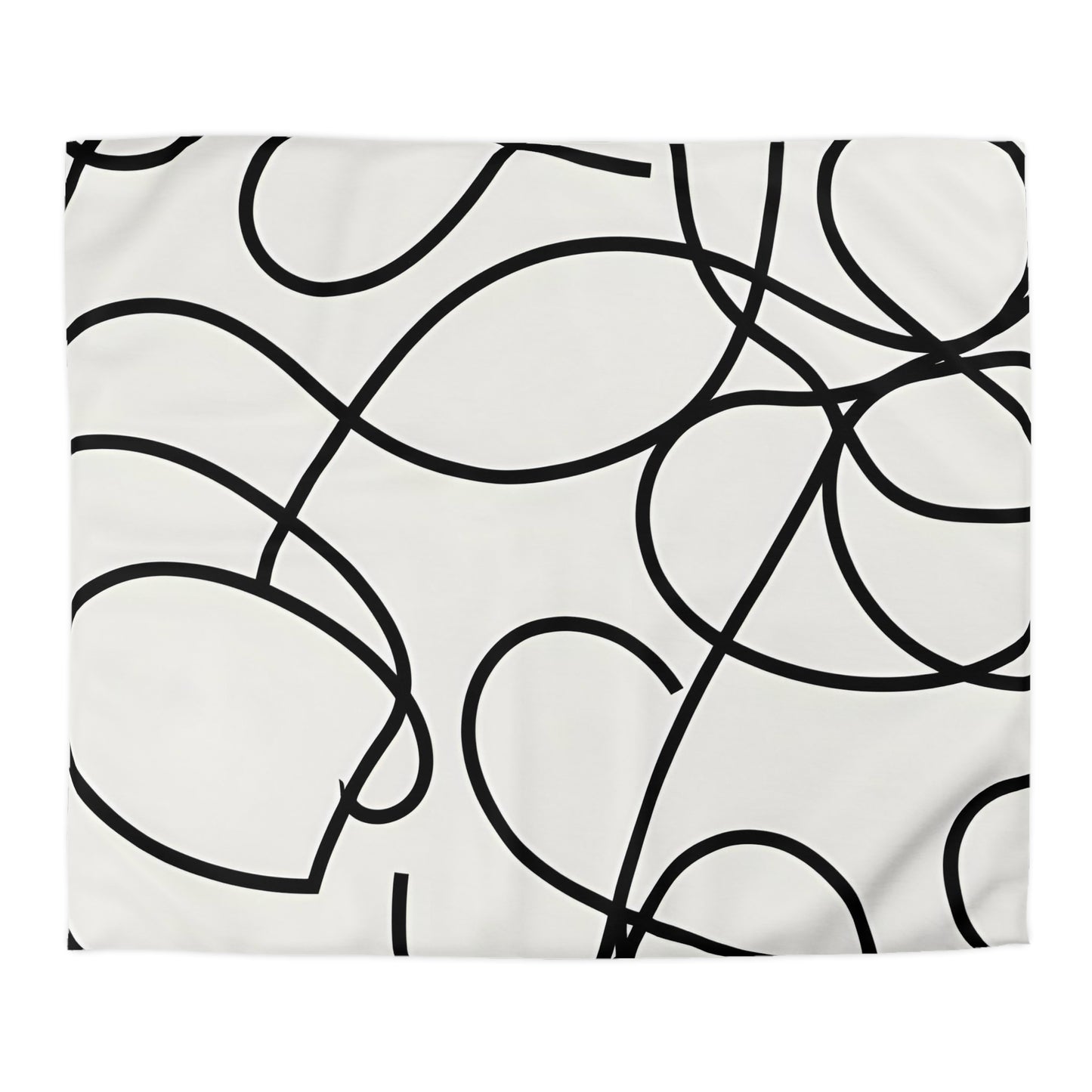 Abstract Single Line Duvet Cover