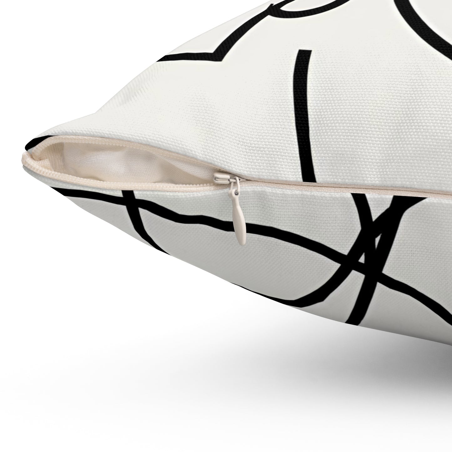 Abstract Single Line Throw Pillow