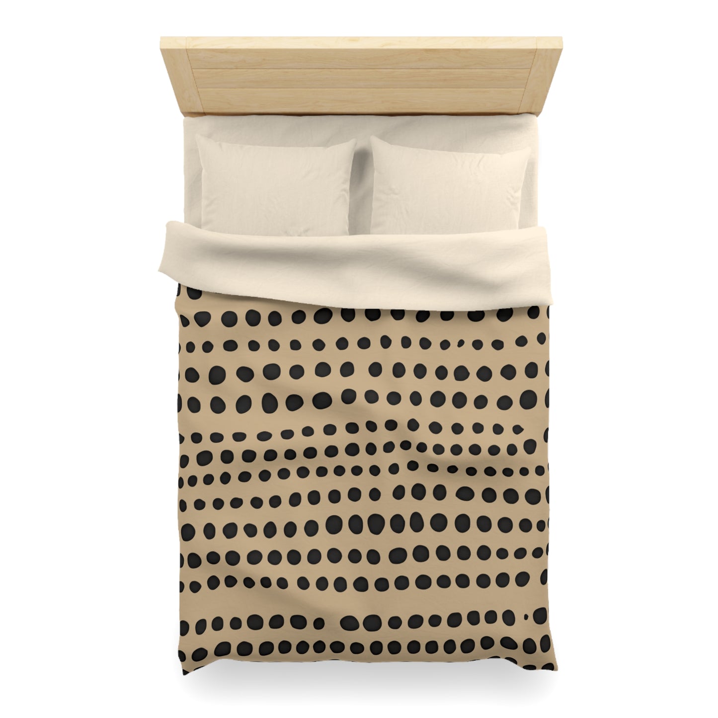 Monotone Modern Polka Dot Duvet Cover