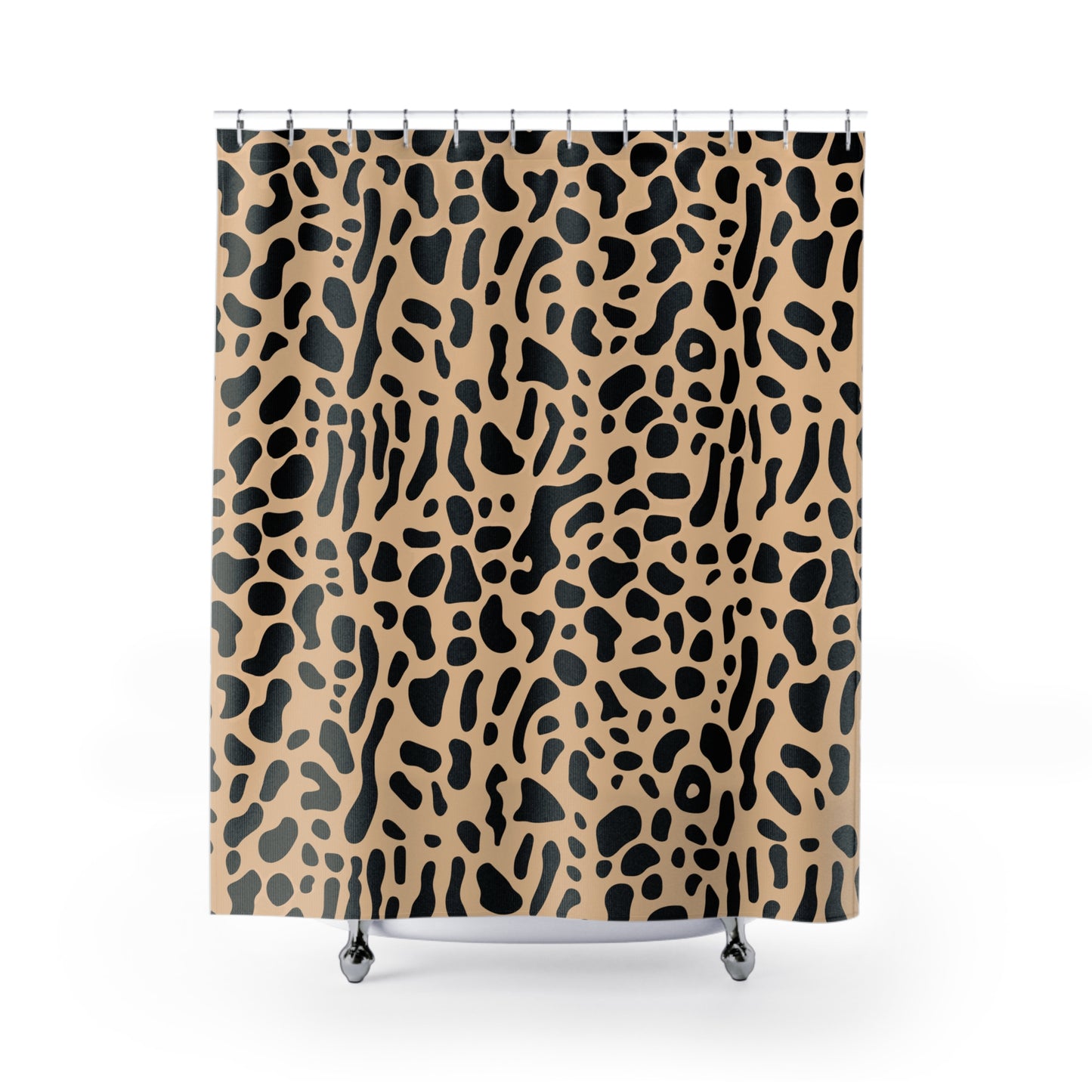 Modern Abstract Leopard Shower Curtain