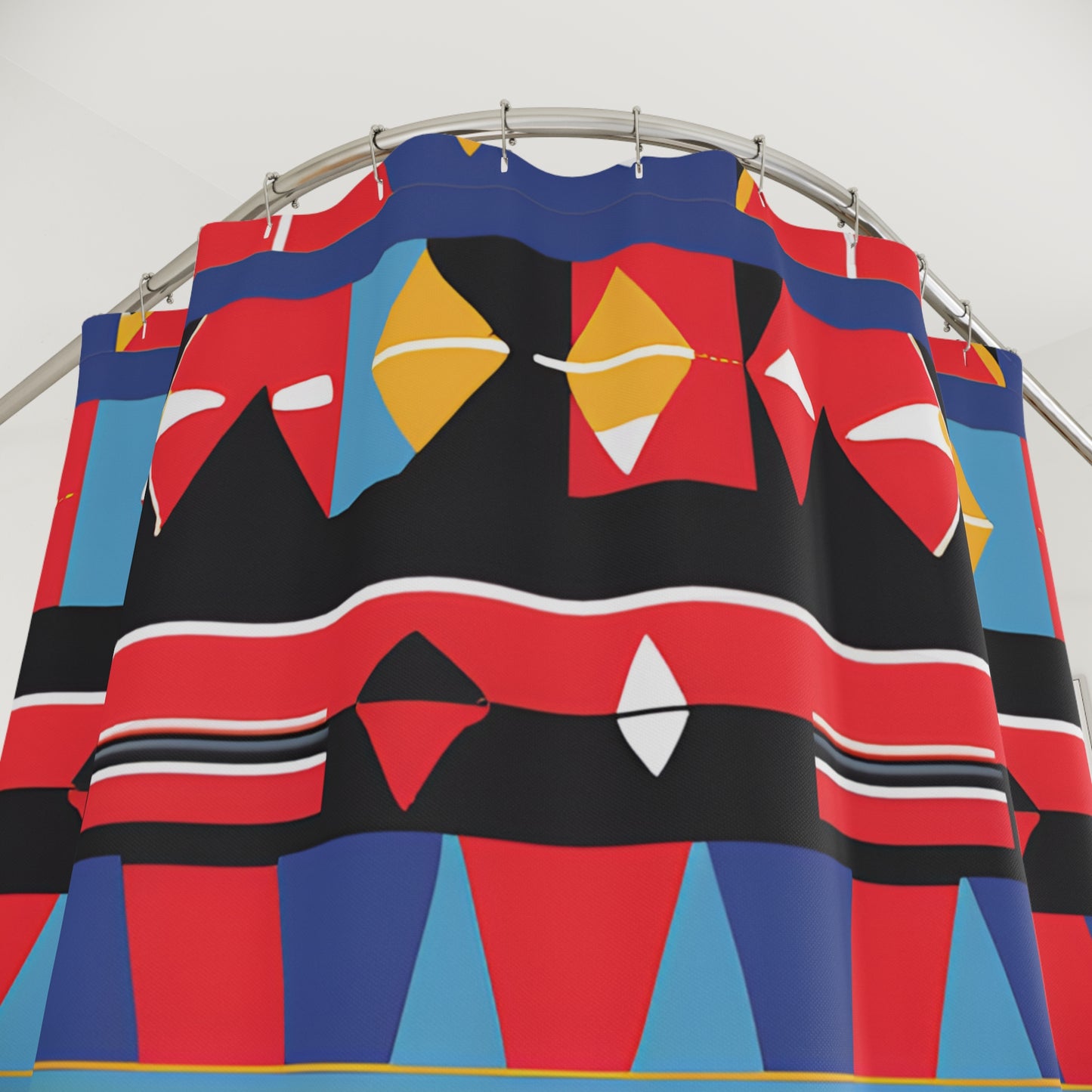 Abstract Geometric Tribal Shower Curtain