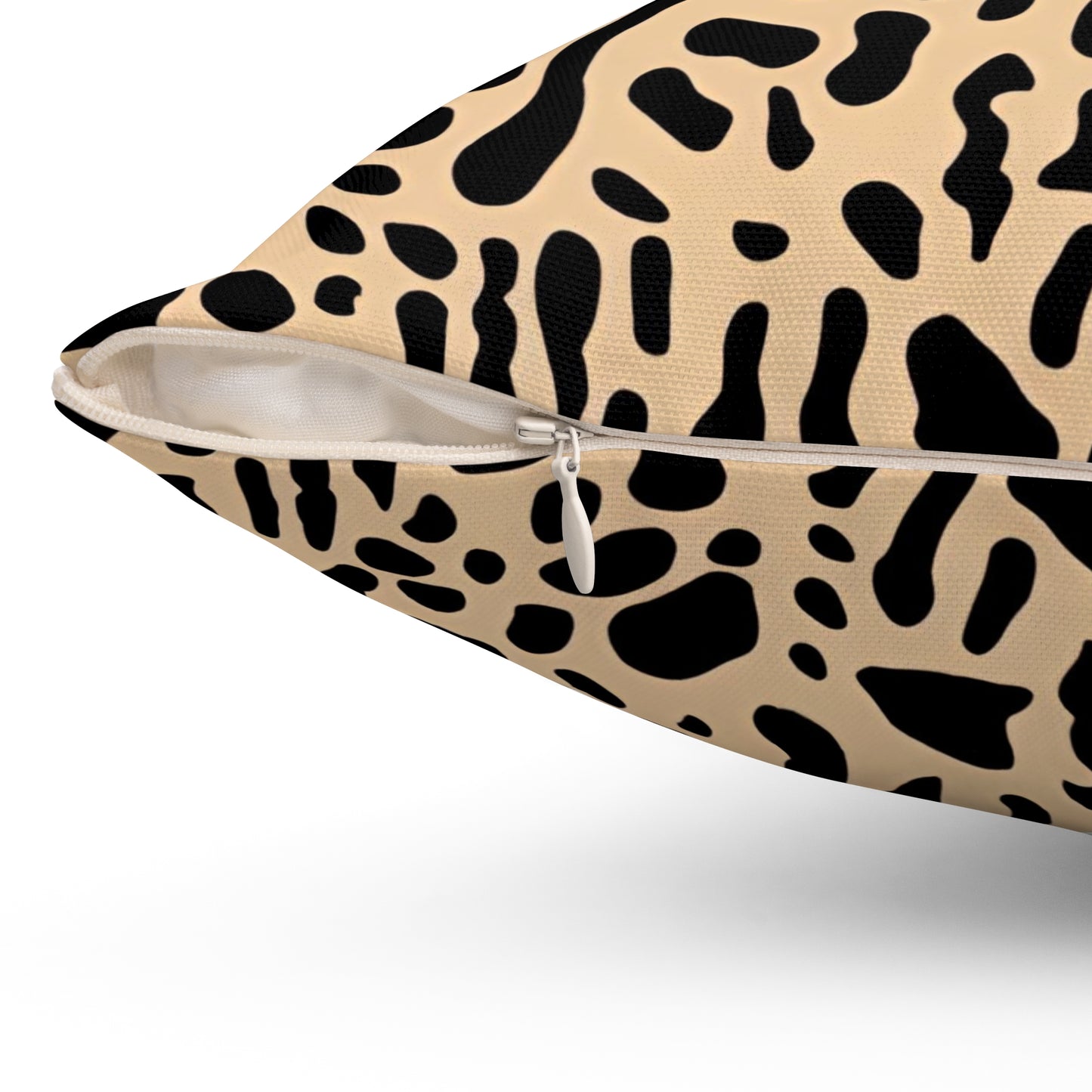 Modern Abstract Leopard Print Throw Pillow