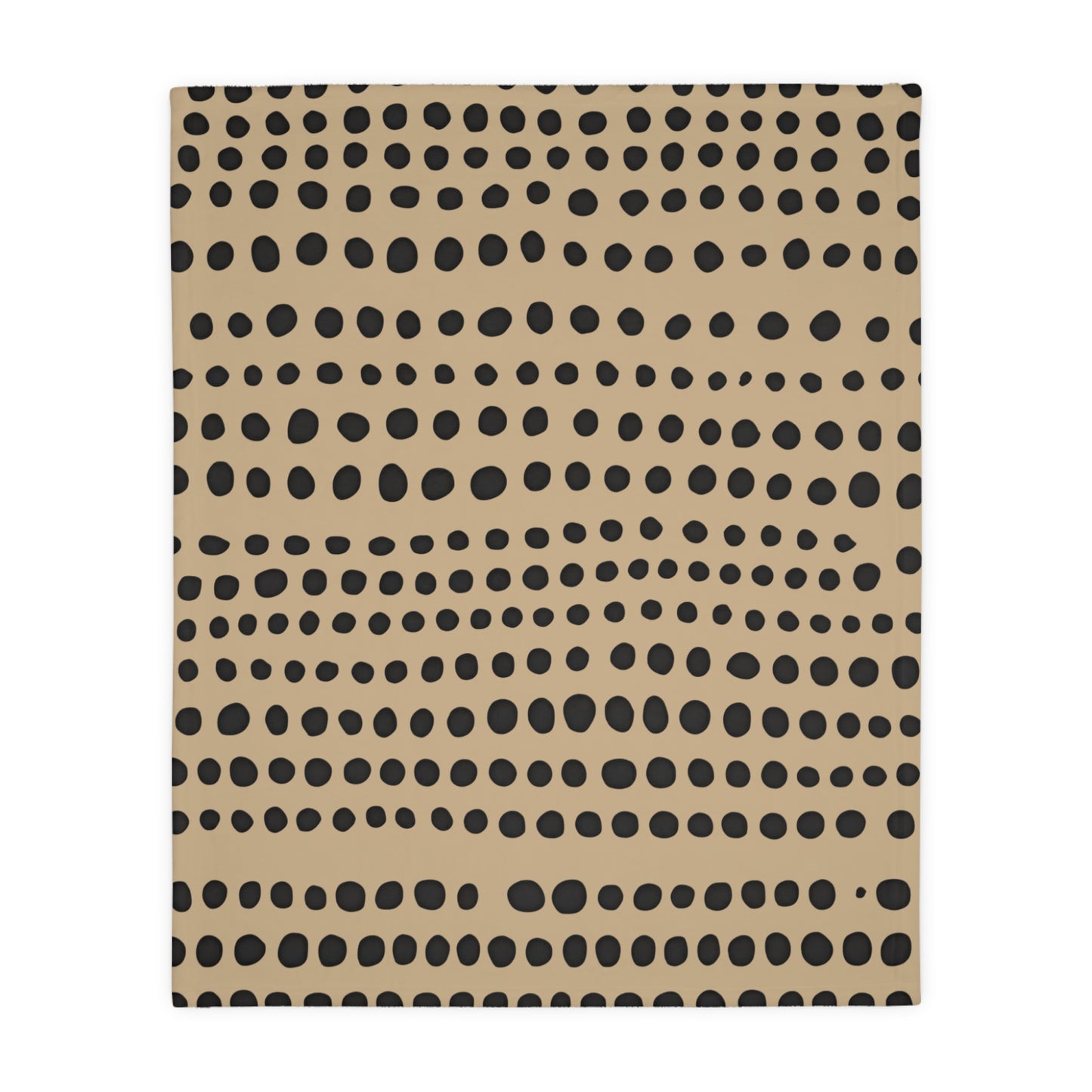 Monotone Modern Polka Dot Throw Blanket