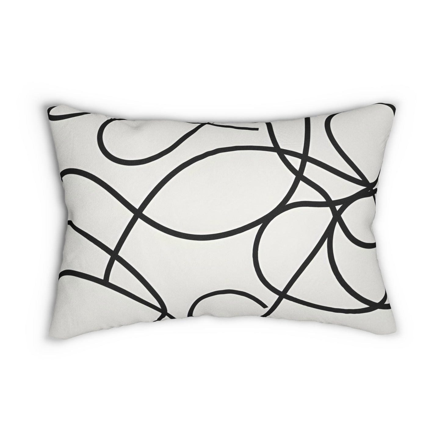 Abstract Single Line Lumbar Pillow