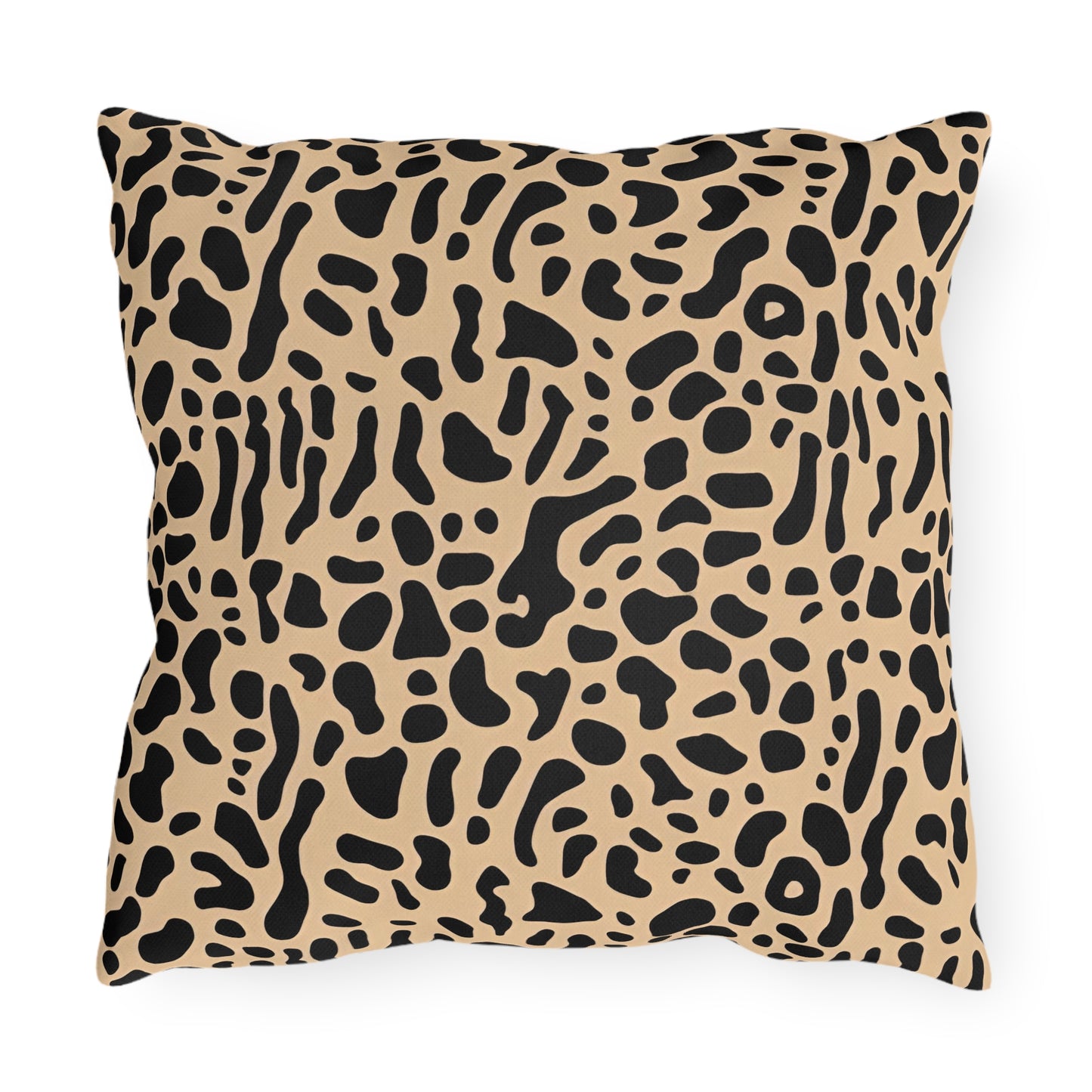 Modern Abstract Leopard Print Outdoor Pillow