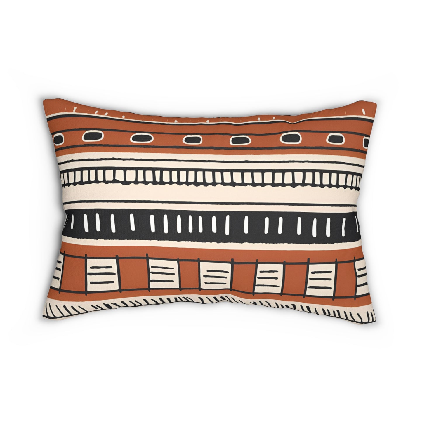 Afrocentric Boho Lumbar Pillow