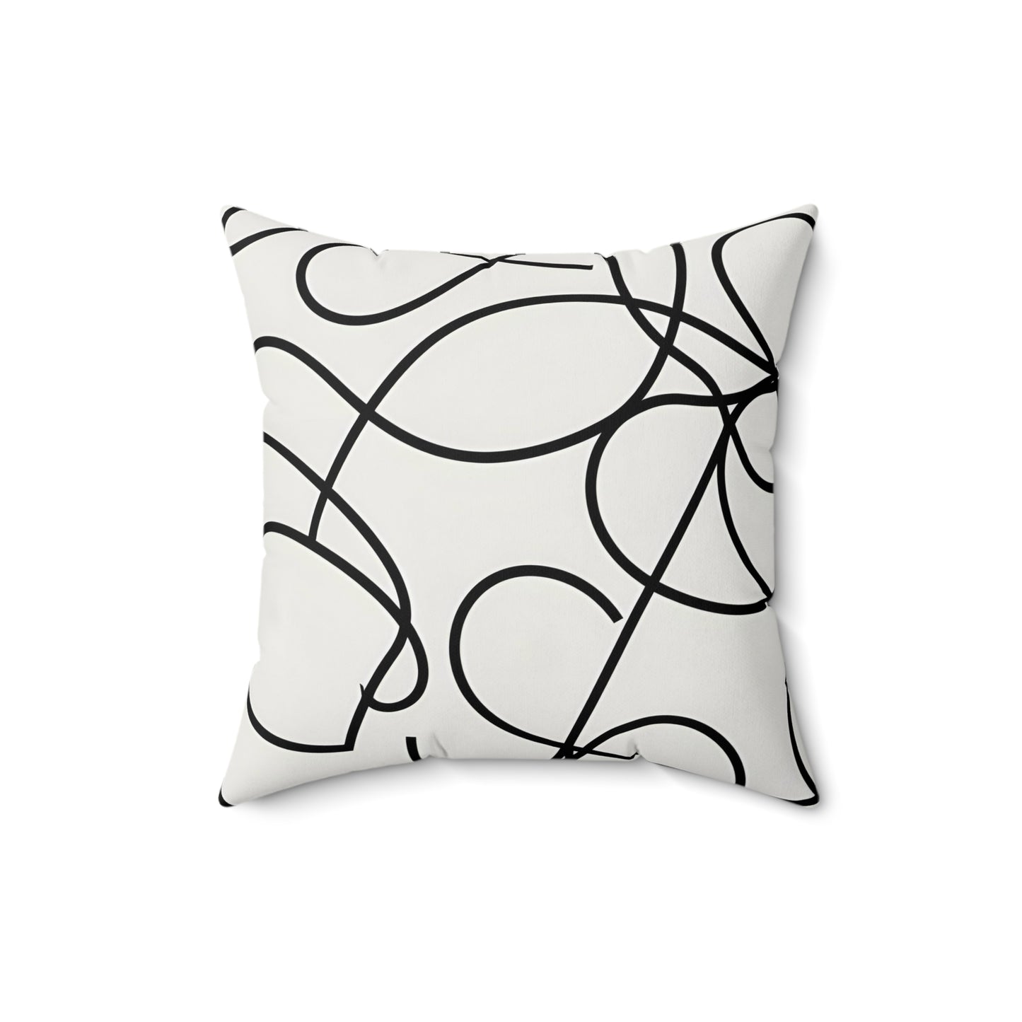 Abstract Single Line Throw Pillow