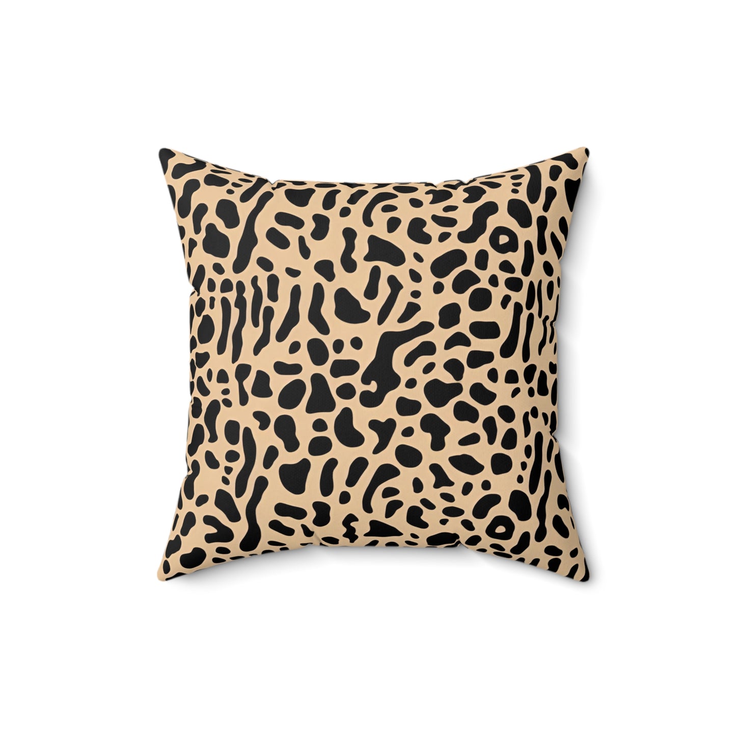 Modern Abstract Leopard Print Throw Pillow