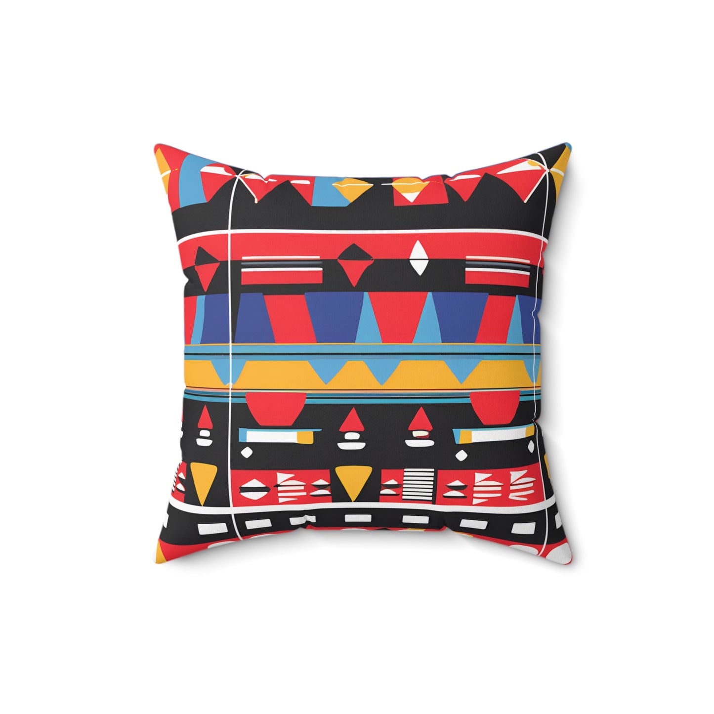 Abstract Geometric Tribal Throw Pillow