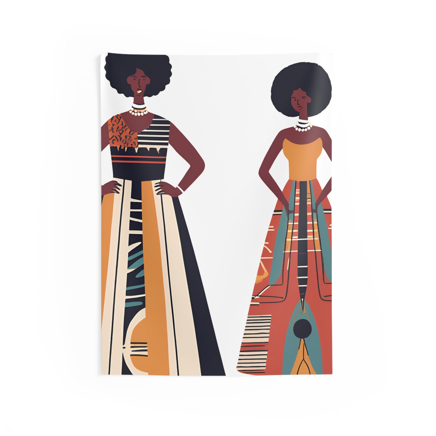 Rooted in Her – Mother & Daughter Afrocentric Wall Tapestry
