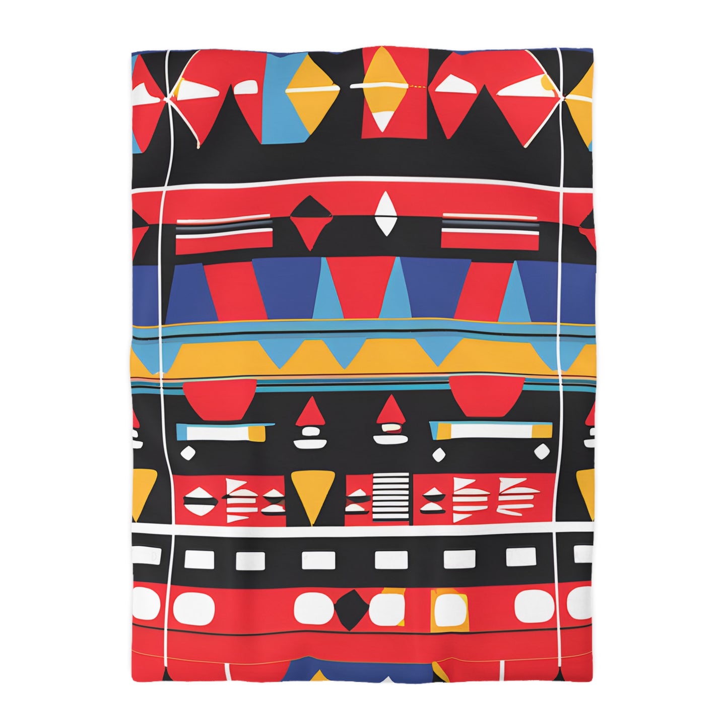 Abstract Geometric Tribal Duvet Cover