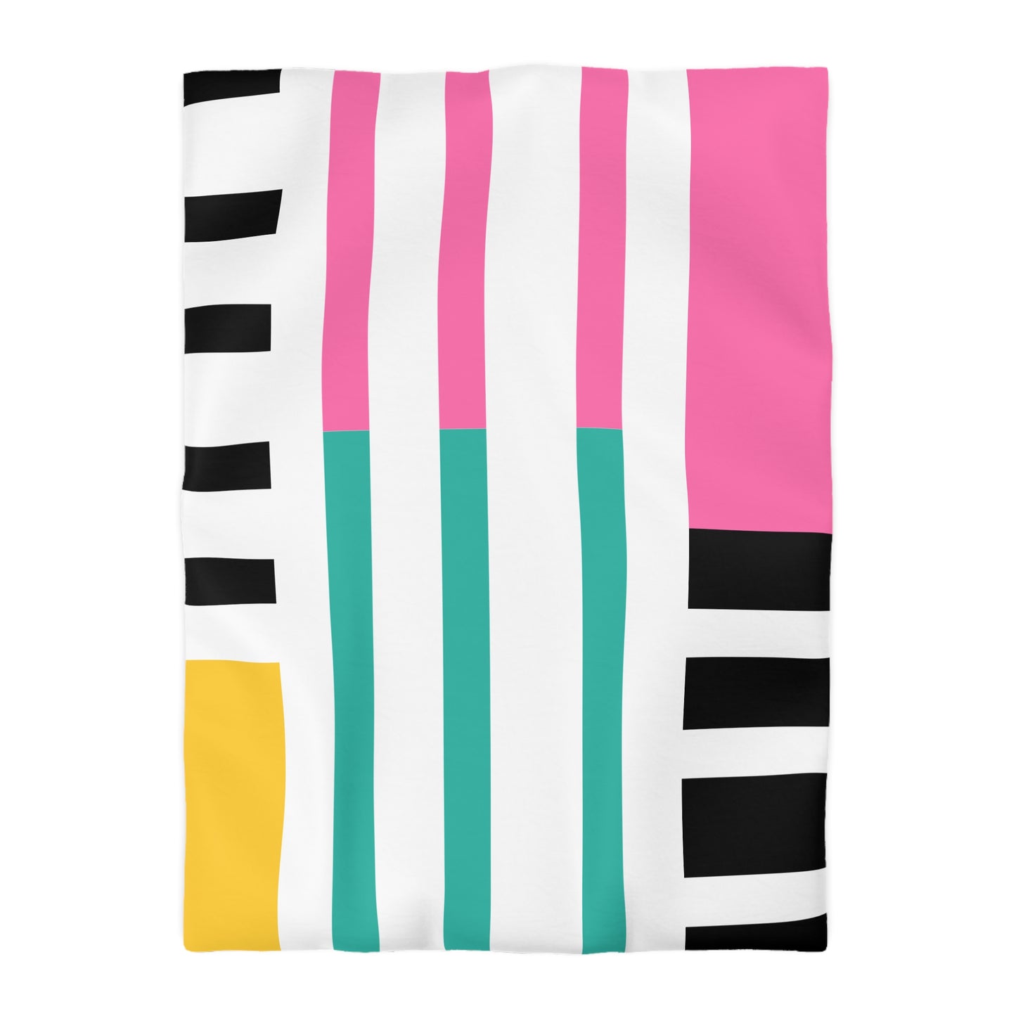 Abstract Geometric Striped Duvet Cover