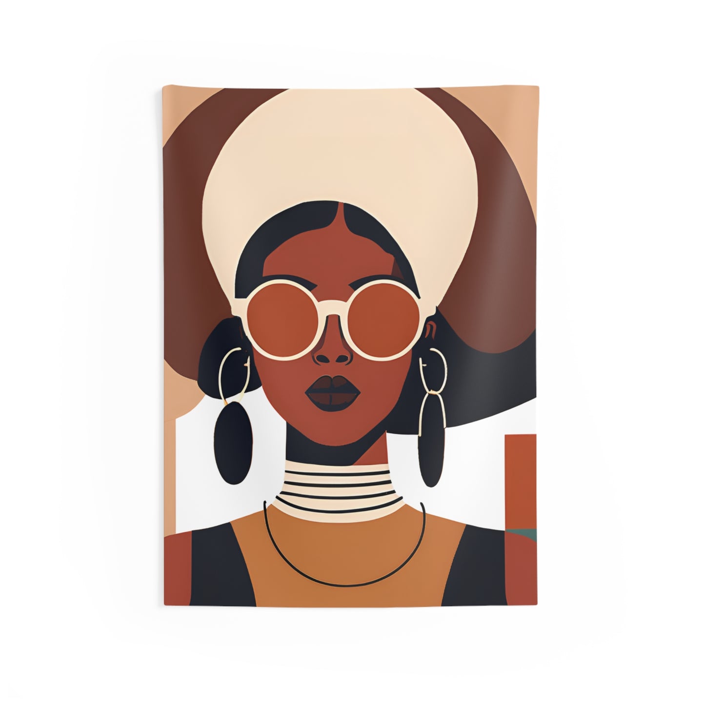 Strength in Her Roots – Afro Modern Wall Tapestry