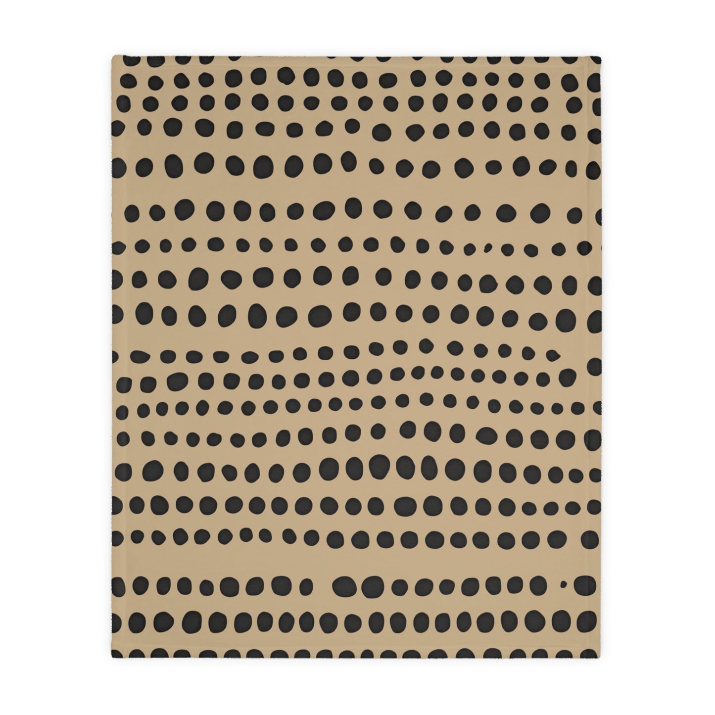 Monotone Modern Polka Dot Throw Blanket