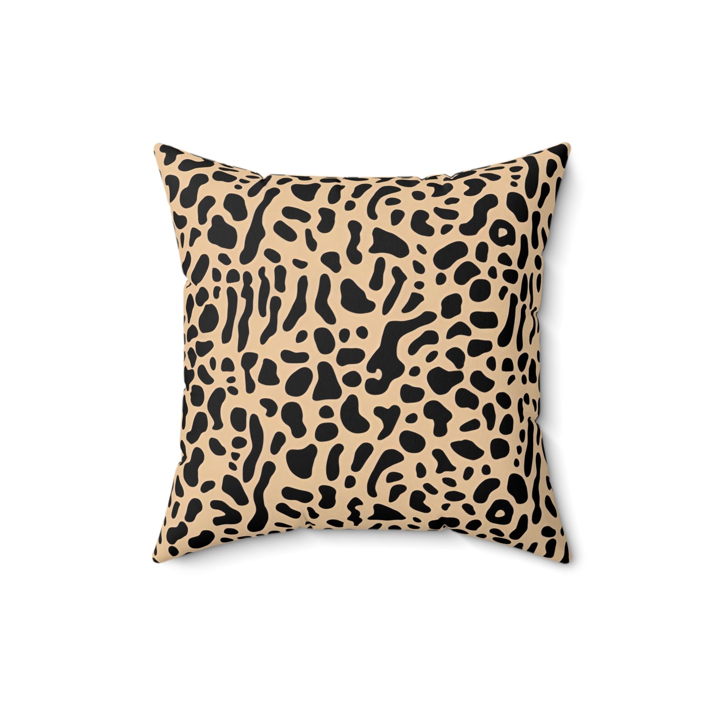 Modern Abstract Leopard Print Throw Pillow