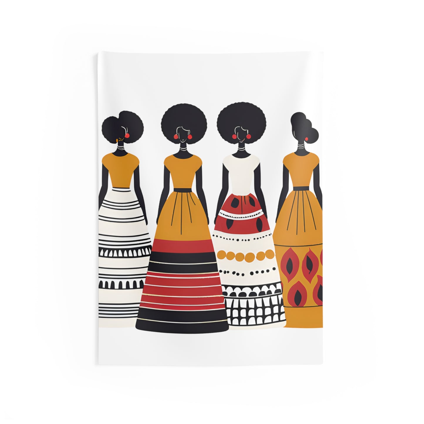 Afrocentric Sisterhood Wall Tapestry