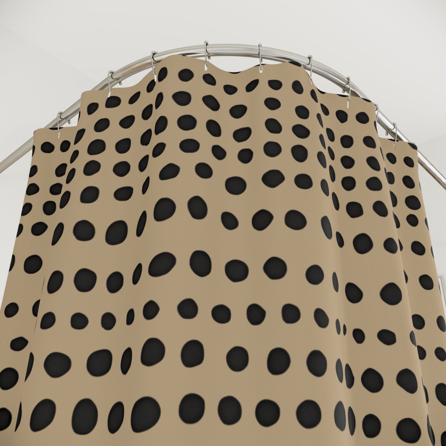 Monotone Modern Polka Dot Shower Curtain