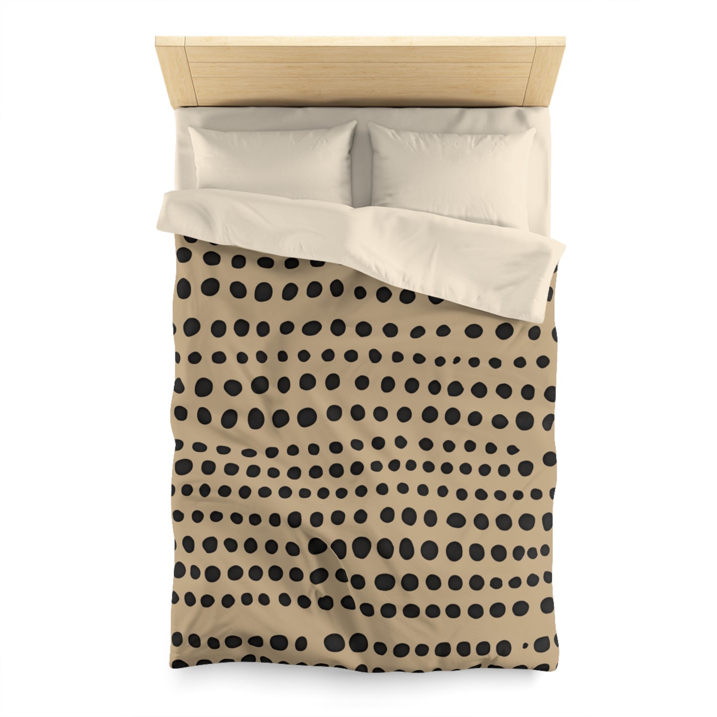 Monotone Modern Polka Dot Duvet Cover