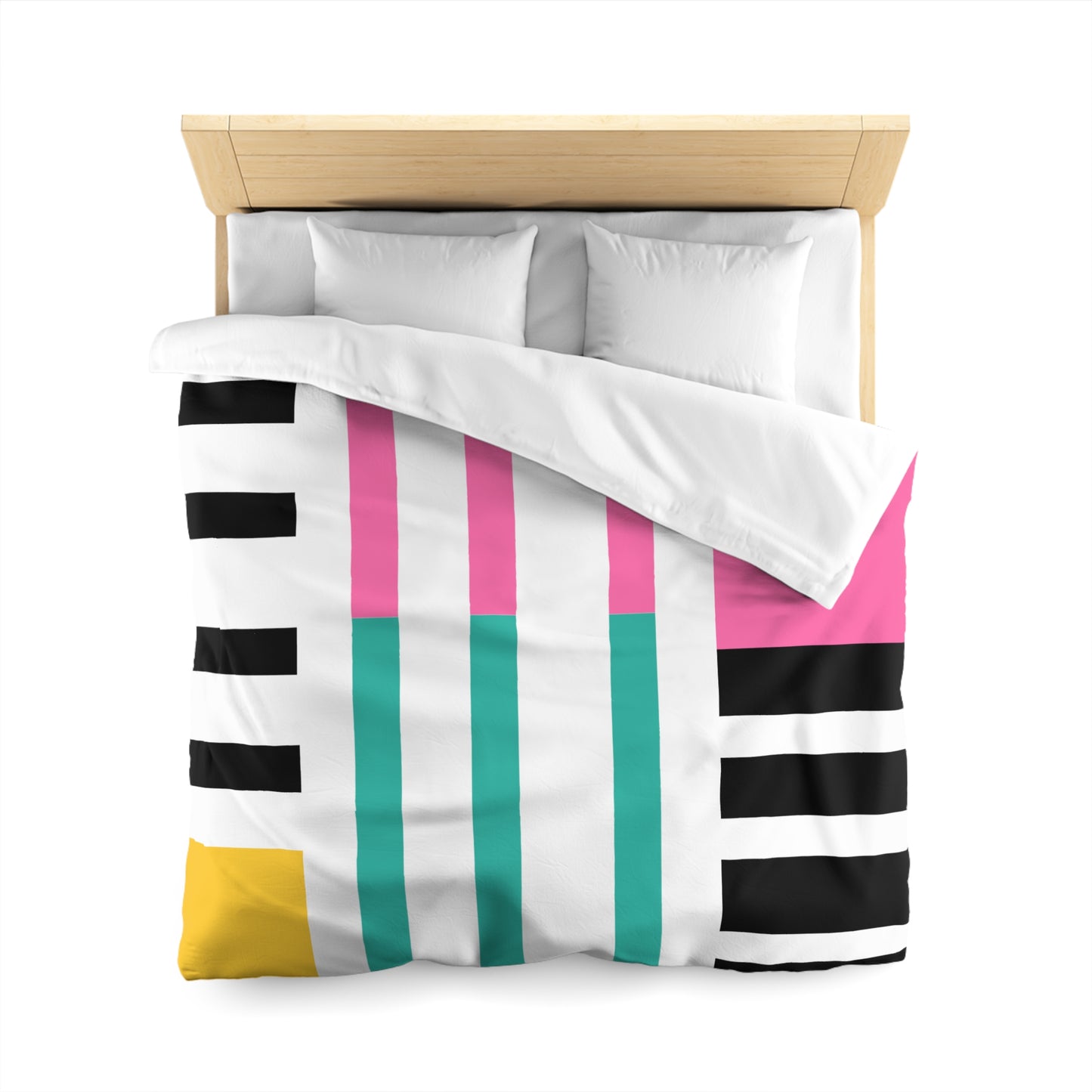 Abstract Geometric Striped Duvet Cover