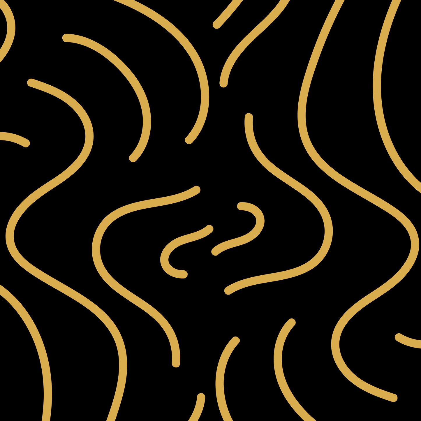 Wavy Lined Peel & Stick Fabric Wallpaper Mural
