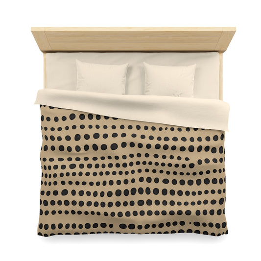 Monotone Modern Polka Dot Duvet Cover