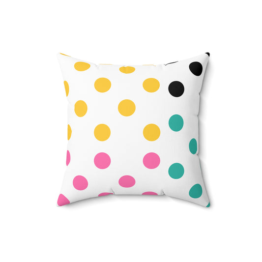 Modern Polka Dots Throw Pillow