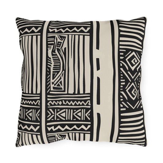 Modern African Tribal Outdoor Pillow