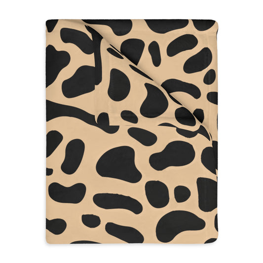 Modern Abstract Leopard Throw Blanket
