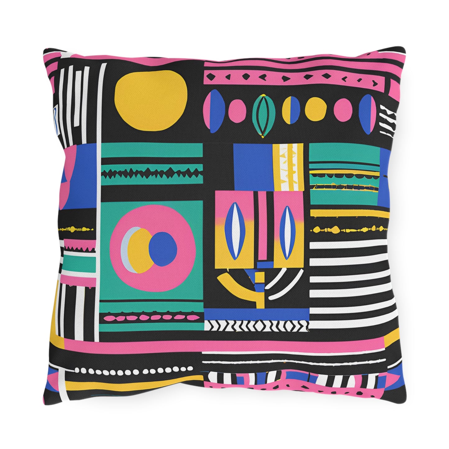Abstract African Outdoor Pillow