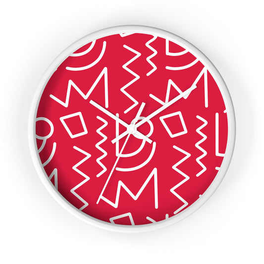 Color Block Tribal Wall Clock