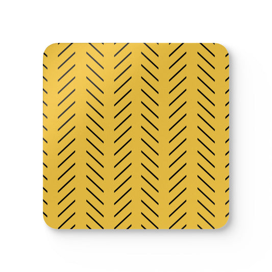 Tribal Chevron Corkwood Coaster Set