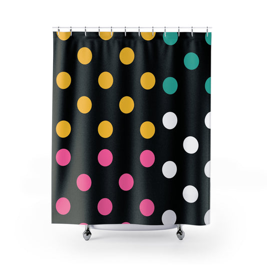 Modern Polka Dots Shower Curtain