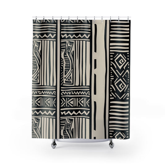 Modern African Tribal Shower Curtain