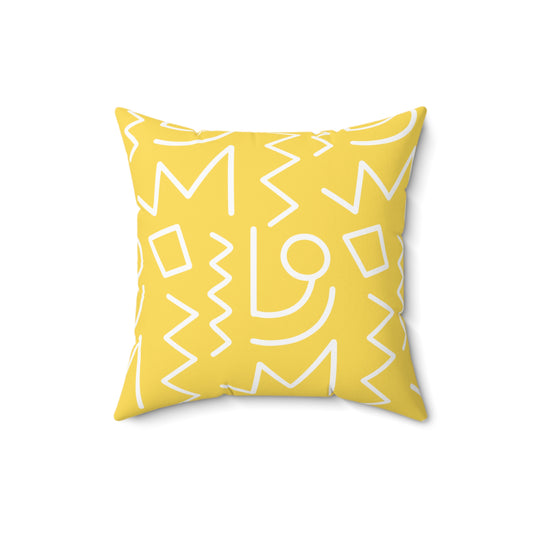 Color Block Tribal Throw Pillow