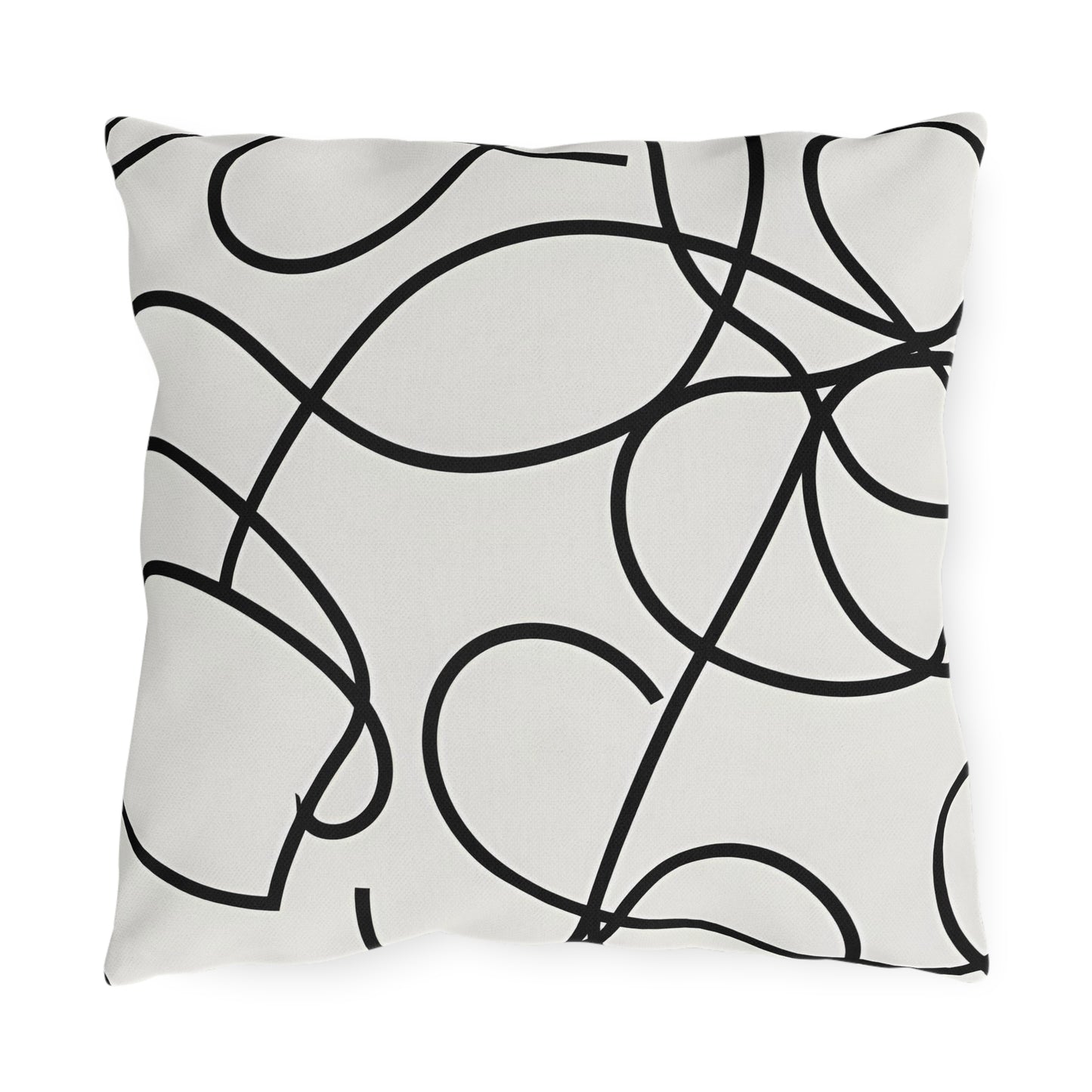 Abstract Single Line Outdoor Pillow